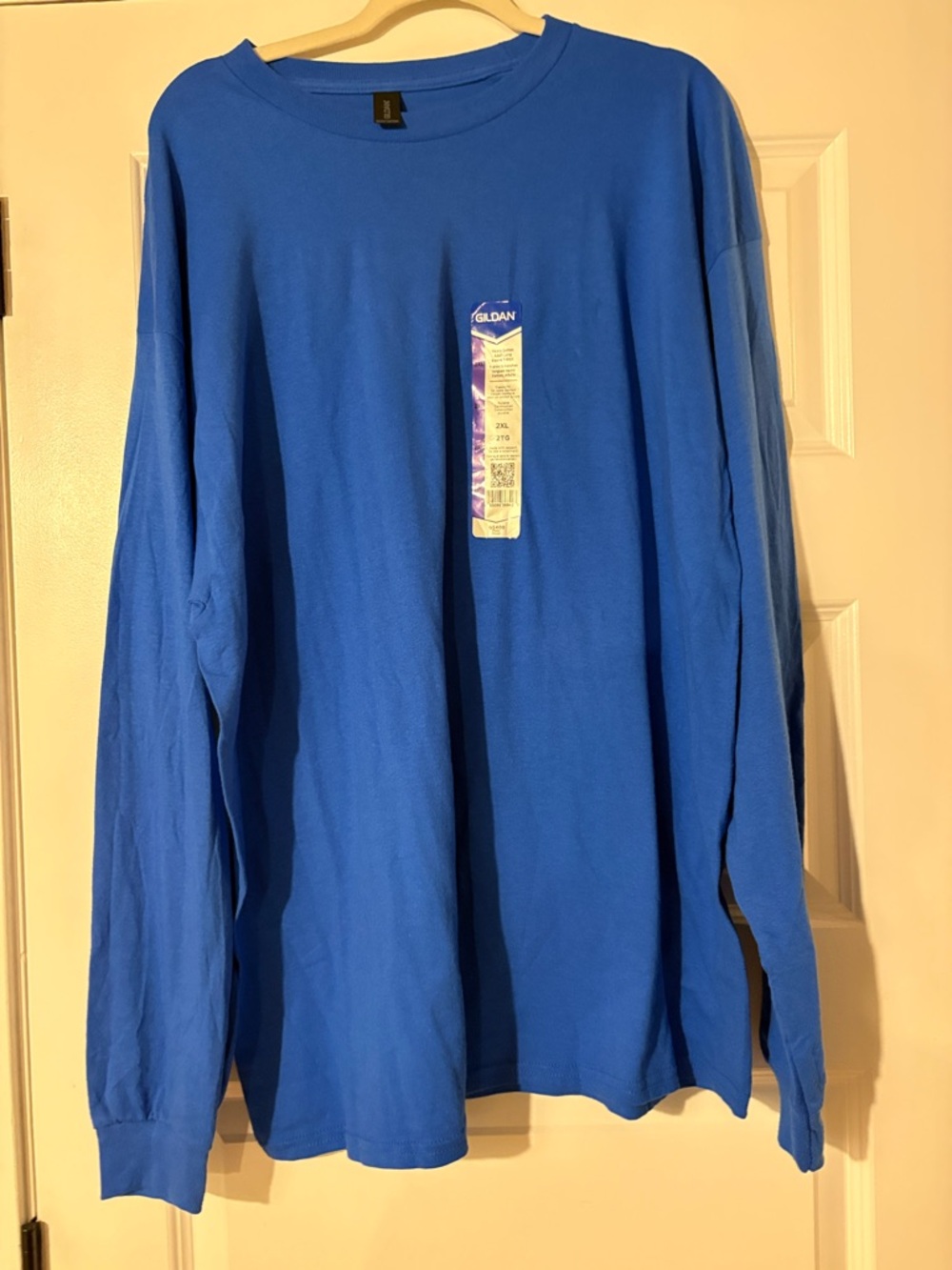 Gildan Long Sleeve Tee in Bright Blue